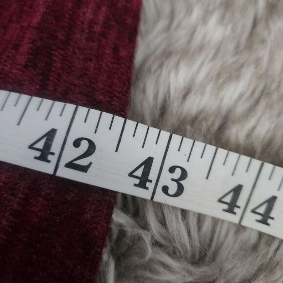 LuLaRoe Sarah Full Length Knit Duster Cardigan Sweater Burgundy Red‎ Size Small - Picture 9 of 9